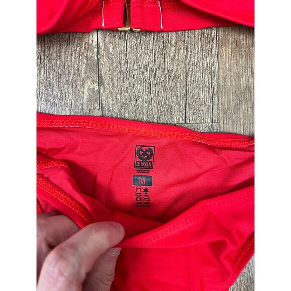 Dixxon Flannel Co Red Tanning Bikini Two Piece Women's M NWT Swimsuit - Picture 4 of 9
